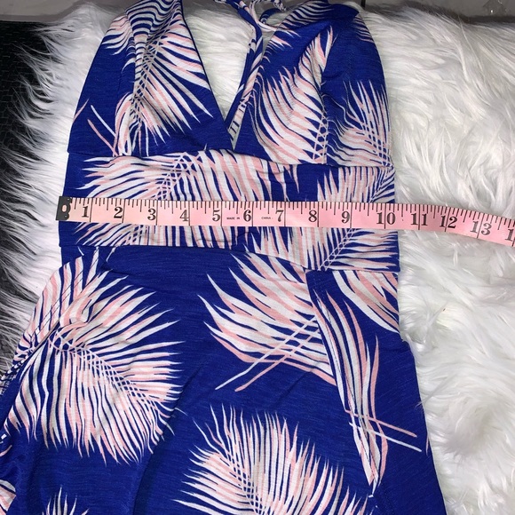 Blue 2-Split ankle length sundress - Picture 13 of 16